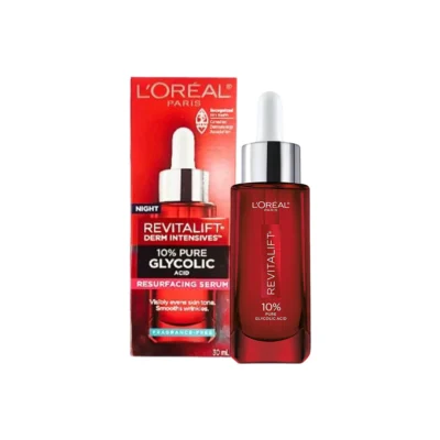L'Oreal Paris Night Revitalift Derm Intensives 10% Pure Glycolic Acid Resurfacing Serum 30ml- CANADA