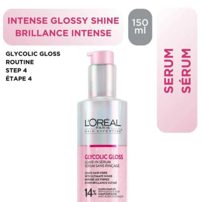 Leave In Serum Glycolic Gloss Hair Expertise, Enhance Shine and Smoothness, 150ml