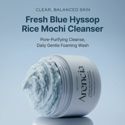 Arencia Blue Hyssop Rice Mochi Cleanser