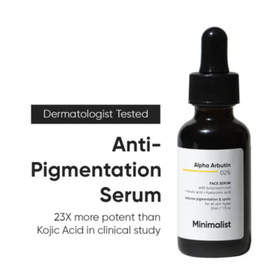 Minimalist 2% Alpha Arbutin Face Serum With Butylresorcinol & Ferulic Acid For Hyperpigmentation (30ml)