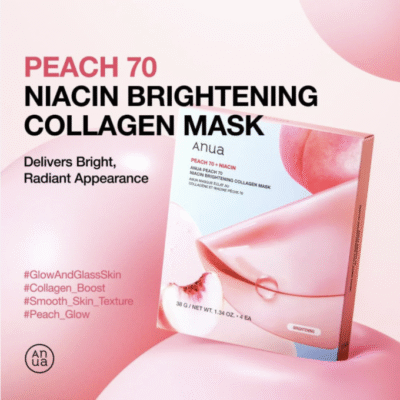 Anua Peach 70 Niacin Brightening Collagen Mask (4 Sheets) 38g