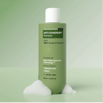 Bare Anatomy Anti Dandruff Shampoo Salicylic Acid Shampoo for Dry and Frizzy Hair, Oily Scalp (250ml)