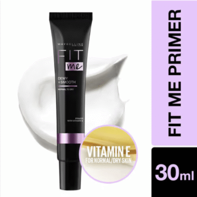 Maybelline New York Fit Me Primer, Oil free and Non Comedogenic Formula - Dewy+Smooth Primer