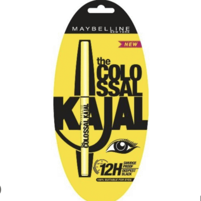Maybelline New York The Colossal Kajal, Smudgeproof & Waterproof Lasts Up To 24H - Deep Black