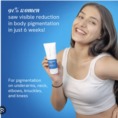 Be Bodywise Pigmentation Removal Cream With 2.5% Lactic Acid, 2% Urea, Retinol - Treats Dark Patches (100 g)