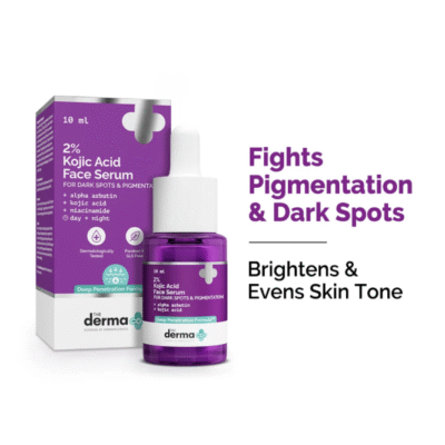 The Derma Co. 2% Kojic Acid Face Serum with Alpha Arbutin, Powered by Deep Penetration Formula™ | Fights Pigmentation | Fades Dark Spots | Brightens & Evens Skin Tone | 30 ml