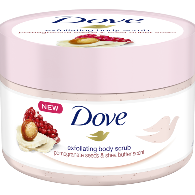 Dove Pomegranate Seeds & Shea Butter Scent Exfoliating Body Scrub – 225ml