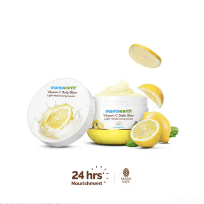 Mamaearth Vitamin C Daily Glow Light Moisturizing Cream with Vitamin C & Turmeric 200 g