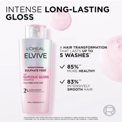 Loreal glycolic gloss shampoo 200ml