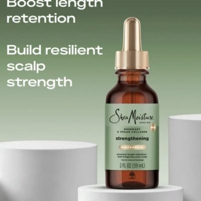 SheaMoisture Strengthening Scalp Oil & Hair Oil Rosemary & Vegan Collagen, 2 oz