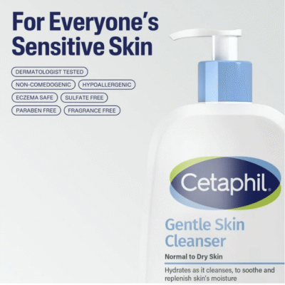 Cetaphil Face Wash Hydrating Gentle Skin Cleanser for Dry to Normal Sensitive Skin