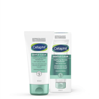 Cetaphil Gentle Clear Mattifying Blemish Face Cream with Salicylic Acid for Sensitive Skin 89ml- UK