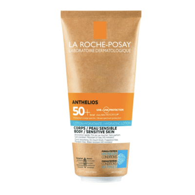 La Roche  Posay Body Sunscreen SPF 50+, Anthelios Sun Lotion with UVA & UVB Protection. Eco Packing & Reef-Safe, Lightweight, Fragrance-Free, Non-Greasy, & Hypoallergenic Formula, 200 ml
