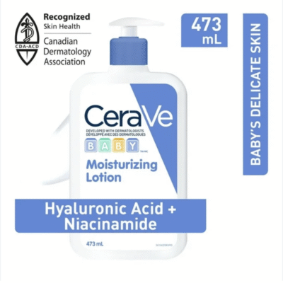 CeraVe Baby Moisturizing Lotion, Lightweight Baby Lotion with Ceramides and Vitamin E, 473mL, CeraVe BABY Moisturizer