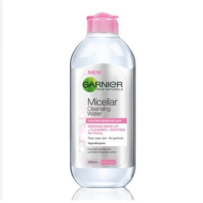 Garnier Micellar Water Facial Cleanser and Makeup Remover for Sensitive Skin 400ml- uk