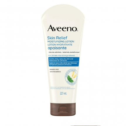 Aveeno Skin Relief Moisturizing Lotion, Shea Butter, Cooling Menthol, Dry Skin, 227 mL -CANADA