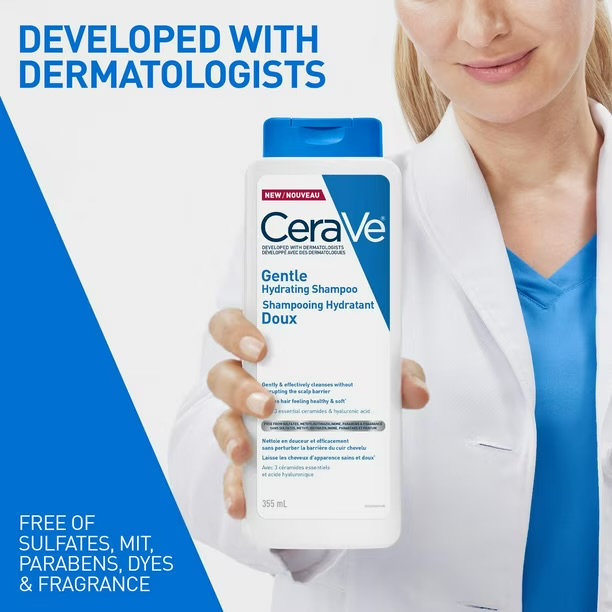 CeraVe Gentle Hydrating Shampoo for Men & Women - CANADA