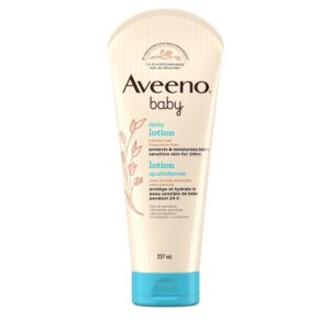 Aveeno Baby Lotion Daily Moisturizing Cream for baby's Sensitive Skin - natural oat, Fragrance Free, 227 mL - CANADA