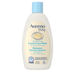 Aveeno Baby Eczema Care Wash for cleanses & soothes eczema prone skin, Colloidal Oatmeal - Fragrance Free- CANADA