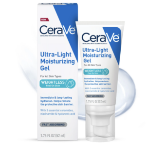 CeraVe Ultra-Light Gel Face Moisturizer with Hyaluronic Acid & Niacinamide All Skin Types  - CANADA