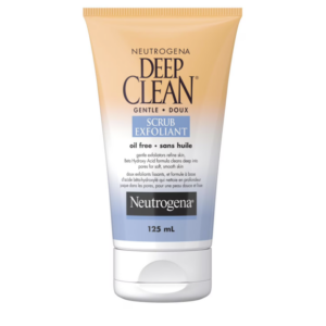 Neutrogena Deep Clean, Oil-Free, Gentle Face Scrub, 125 mL- CANADA