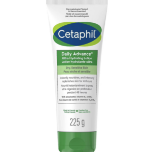 Cetaphil DailyAdvance Ultra Hydrating Lotion With Shea Butter and Vitamin E | 48hr Hydration | For Dry and Sensitive Skin, 225g - CANADA
