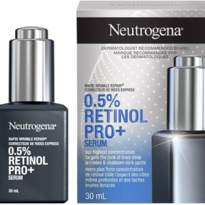 Neutrogena Retinol, Rapid Wrinkle Repair 0.5% Pure Retinol Pro+ Serum -reduce the look of fine lines, wrinkles, dark spots, and dullness - 30 mL - Canada