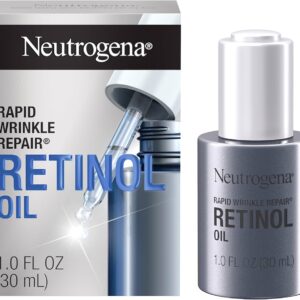 Neutrogena Retinol Face Oil .3% Concentrated, Rapid Wrinkle Repair, Daily Anti-Aging Face Serum to Fight Fine Lines, Deep Wrinkles, & Dark Spots- Canada