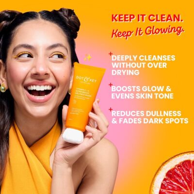Dot&Key- Vitamin C + E Gel Face Wash For All Skin |With Triple Vitamin C And E | Face Wash