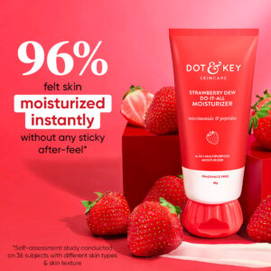 DOT & KEY Strawberry Dew Strobe Cream For Face Skin Radiance Cream | Moisturizer & Highlighter For Face