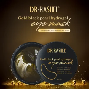 DR RASHEL Skin Care 24k Gold Black Pearl Hydrogel Eye Mask 60pcs Brightening Lightening Moisturizing Eye Mask