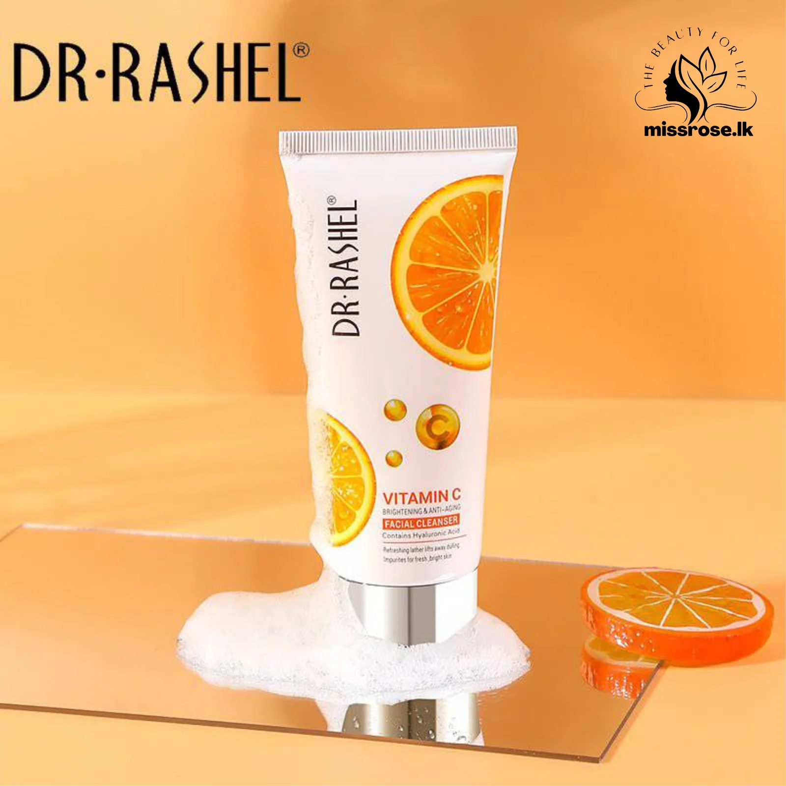Dr Rashel Vitamin C Brightening Facial Cleanser With Hyaluronic Acid - 80ml