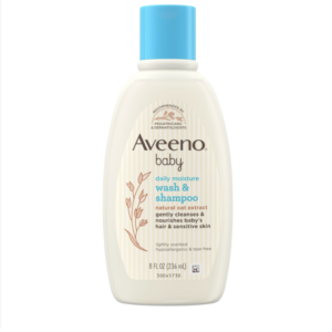 Aveeno Baby Daily Moisture Bath Body Wash & Shampoo, Oat Extract -236ml-canada