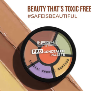 Insight Cosmetics Pro Concealer Palette, 3 In 1 Conceal,Contour & Correct, Long Lasting & Waterproof - Corrector