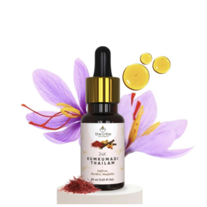 The Tribe Concepts 24K Kumkumadi Thailam Skin Brightening Oil Saffron Sandalwood Natural Size: 30ml- India