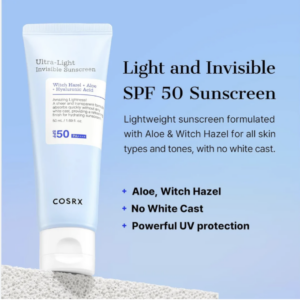 COSRX Ultra-Light Invisible Sunscreen SPF 50 , 50ml
