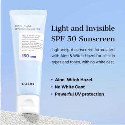 COSRX Ultra-Light Invisible Sunscreen SPF 50 , 50ml