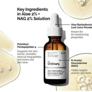 THE ORDINARY ALOE 2% + NAG 2% SOLUTION BLEMISH-PRONE SKIN Aloe 2% + Nag 2% Solution