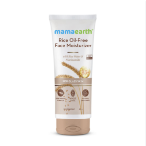 Mamaearth Rice Oil-Free Face Moisturizer With Rice Water & Niacinamide For Glass Skin Size: 80gm