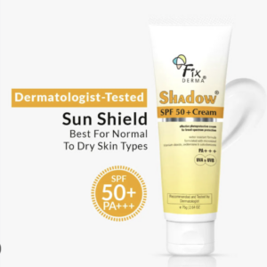 Fixderma Shadow Sunscreen SPF 50+ Cream For Dry Skin, PA+++ Protection & Water Resistant 75g - India