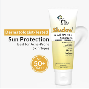 Fixderma Shadow Sunscreen SPF 50+ Gel For Oily Skin Acne Prone UVA UVB PA+++ Protection - 40g- india