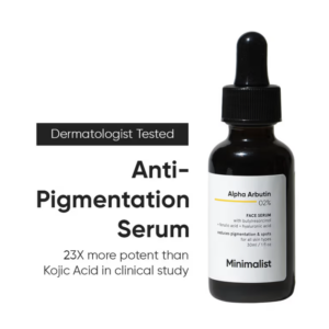Minimalist 2% Alpha Arbutin Face Serum With Butylresorcinol & Ferulic Acid For Hyperpigmentation (30ml)