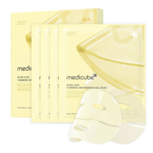 Medicube Kojic Acid Turmeric Brightening Gel Mask 4Pc Pack