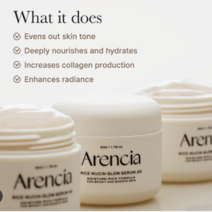 Arencia Rice Mucin Glow Serum 30 50g