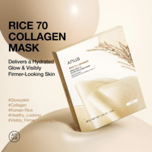Anua Rice 70 Glow Collagen Mask (4 Sheets) 38g