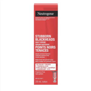 Neutrogena Stubborn Blackheads Daily Serum, AHA, Salicylic Acid Acne Treatment, Glycolic + Mandelic + Polyhydroxy Acids, Fragrance Free, 29mL Visit the Neutroge