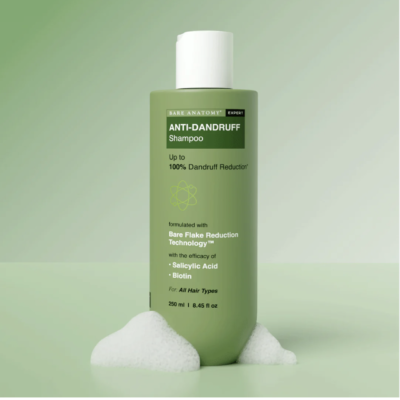 Bare Anatomy Anti Dandruff Shampoo Salicylic Acid Shampoo for Dry and Frizzy Hair, Oily Scalp (250ml)