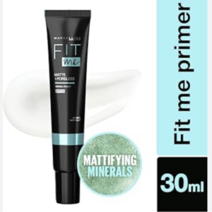 Maybelline New York Fit Me Primer, Oil free and Non Comedogenic Formula - Matte+Poreless