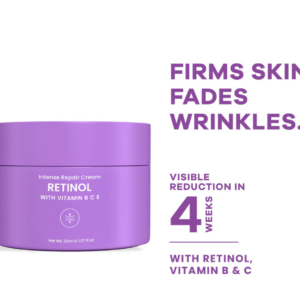 Earth Rhythm Retinol Intense Repair Night Cream, Firms Skin and Fades Premature Wrinkles (30ml)