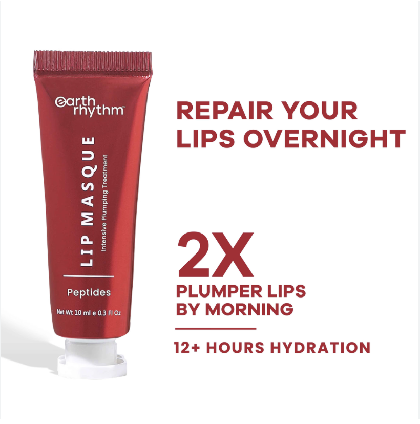 Earth Rhythm Lip Masque With Peptide, Overnight Damage Repair Mask and Seals Hydration